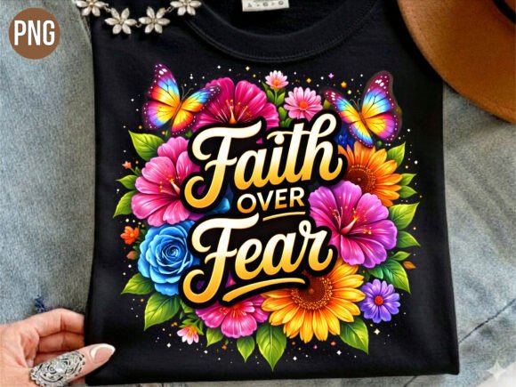 Faith over Fear Garden T-Shirt Designs