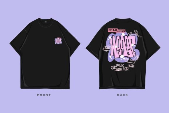 Fearless Heart Christian Graffiti T-Shirt Designs