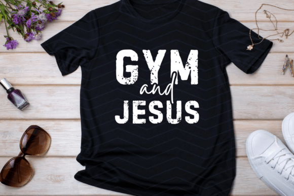 Gym and Jesus PNG: T-Shirt Designs for Local Branding