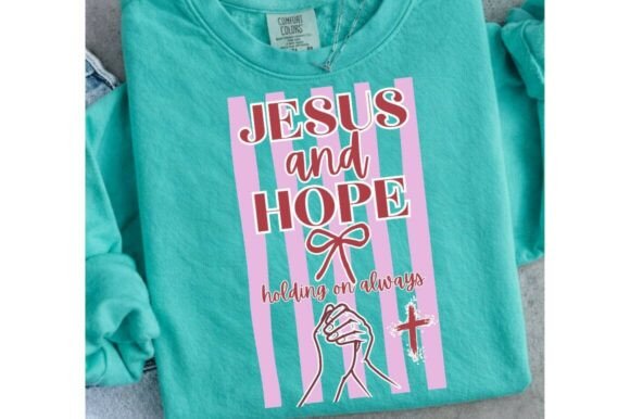 Jesus and Hope PNG, Striped Jesus PNG for T-Shirt Designs