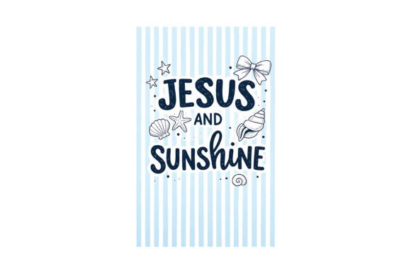 Jesus and Sunshine Beach Summer PNG T-Shirt Designs