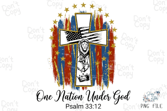 One Nation Under God, Christian USA PNG