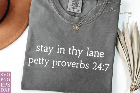 Petty Proverbs PNG, Christian PNG — T-Shirt Designs