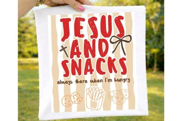 Striped Jesus and Snacks PNG, Christian
