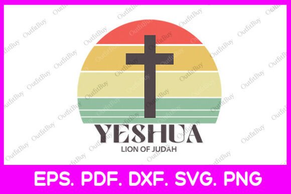 Yeshua Lion of Judah SVG for T-Shirt Designs